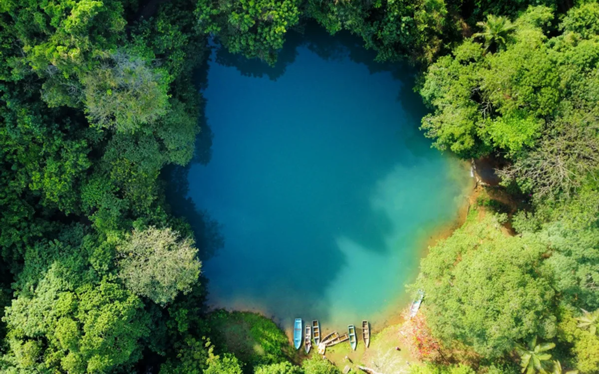 Blue Lagoon in the Dominican Republic